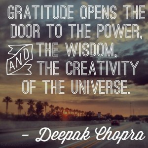 Gratitude, Deepak Chopra